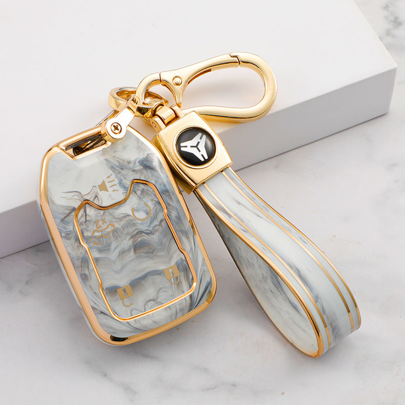 GMC Case Gold Inlaid With Jade