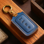 Étui à clés de voiture en cuir Maserati