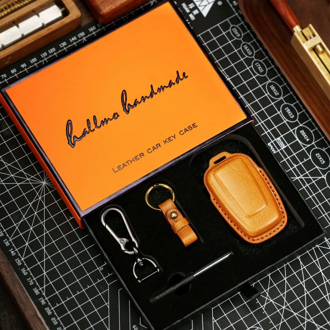 Étui de clé de voiture en cuir haut de gamme pour Audi - Protection luxueuse et ajustement sur mesure pour les clés Audi
