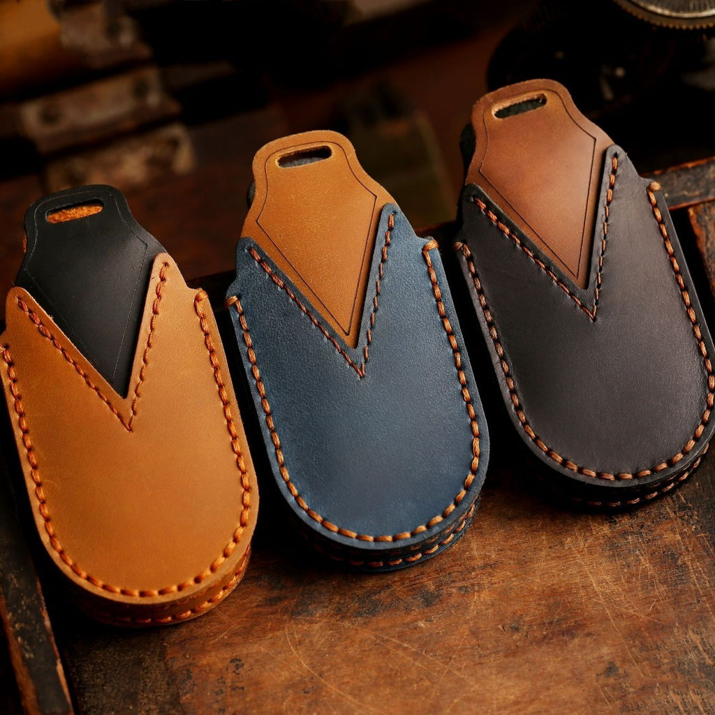 Housse de clé de voiture en cuir pour Audi A4L Q5L Q7 A4 A5