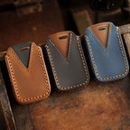 Étui de clé de voiture en cuir Crown pour Toyota Camry Highlander, 3 ou 4 boutons