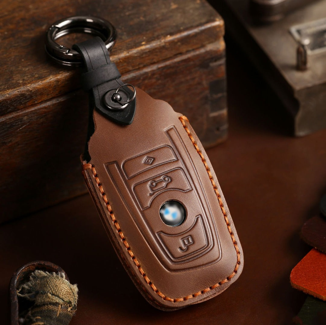BMW Leather Car Key Cover 2,3 Button