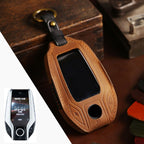 Étui pour clé de voiture BMW en cuir véritable - Ajustement haut de gamme pour tous les modèles BMW