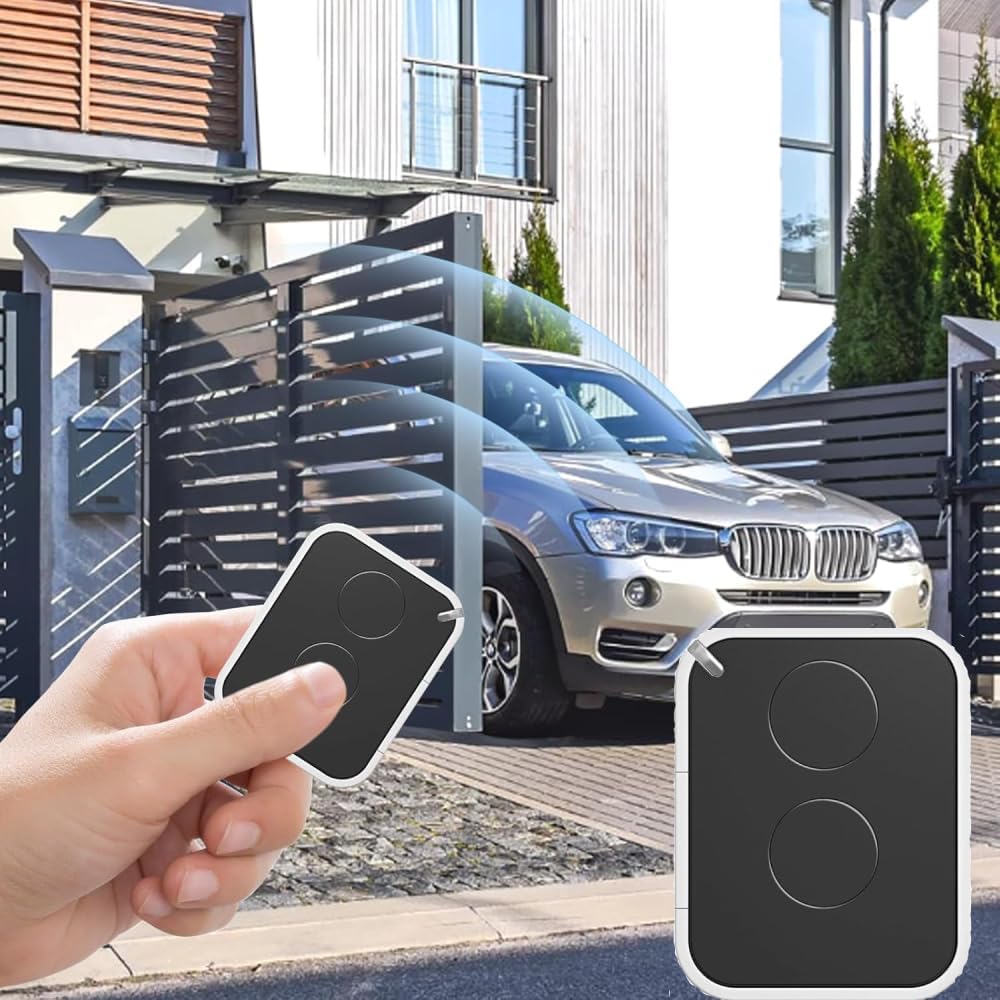 Garage Door Opener Hand Transmitter, FL02RE Compatible Nice Era ON2 ON4 ON2 ON4E FLO2, 2 Channel, 433.92 MHz