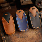 Ford Autoschlüsselhülle aus Leder mit 3 Tasten