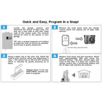 Carsine Multicode Linear 308911, 10 dip Switch Gate Opener Remote 300MHz, Multi Code Garage Door Opener Remote, Garage Clicker Replacement White / 1 PCS