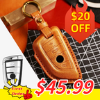 Étui pour clé de voiture BMW en cuir véritable - Ajustement haut de gamme pour tous les modèles BMW