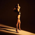 Mesh push-up sexy lingerie four-piece set G string Thong