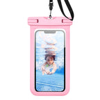 Carsine Universal Waterproof Phone Case Up to 8.3", IPX8 Pink