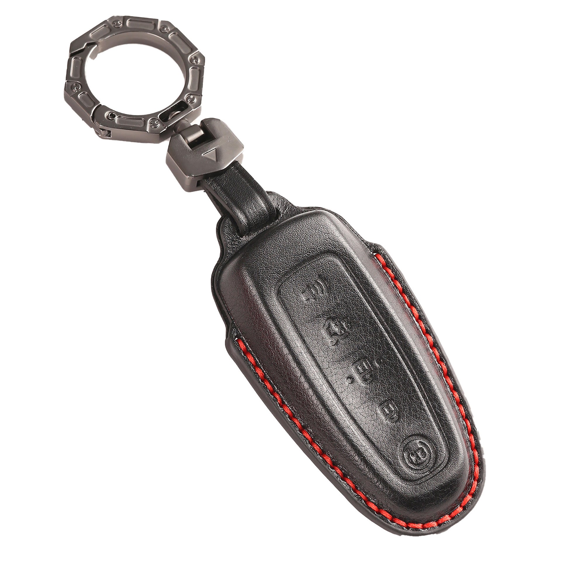 Ford Edge Explorer Lincoln MKT 2017 Navigator Leather Car Key Cover 5 Button