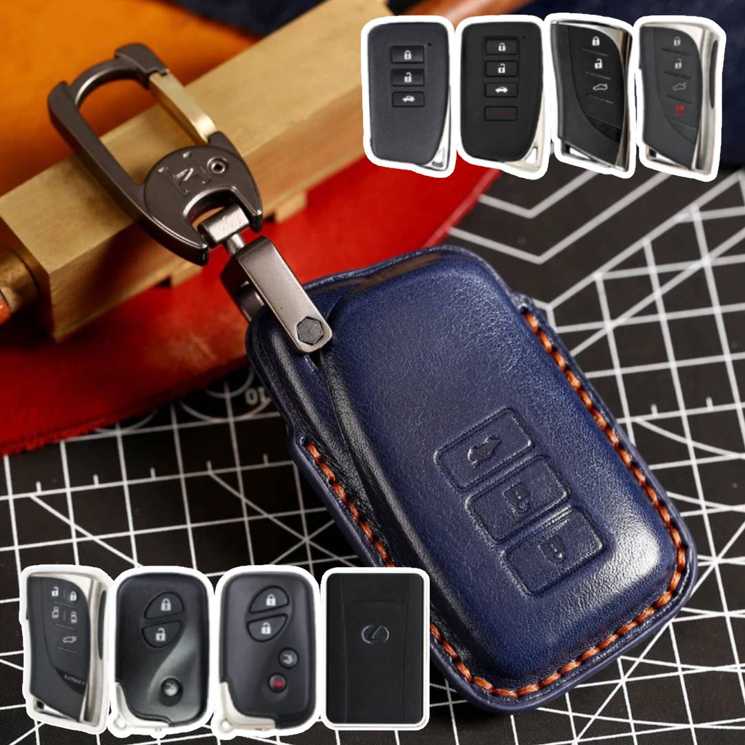 Luxury Lexus Key Fob Case - Handmade Genuine Leather Protector Cover |Fits All Models