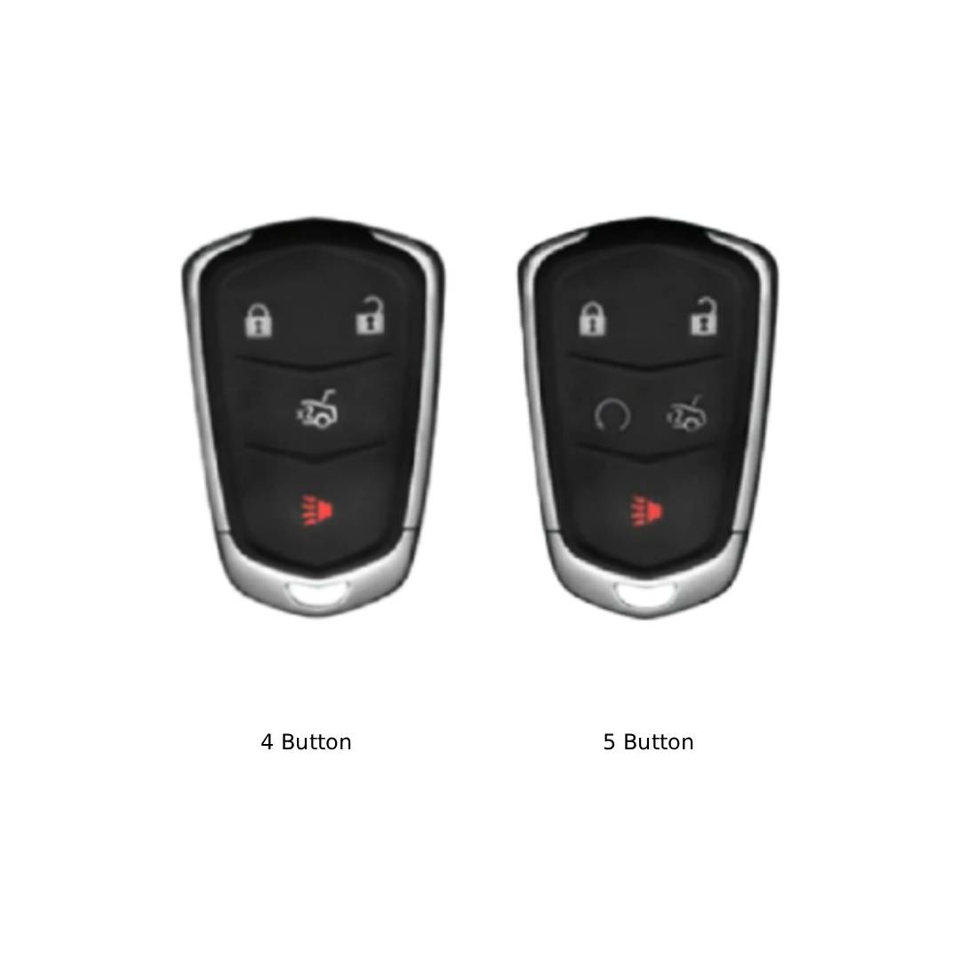 Étui de clé de voiture en cuir pour Cadillac CT4, CT5, CT6, XT4, XT5, XT6 et ATXL (4 ou 5 boutons).