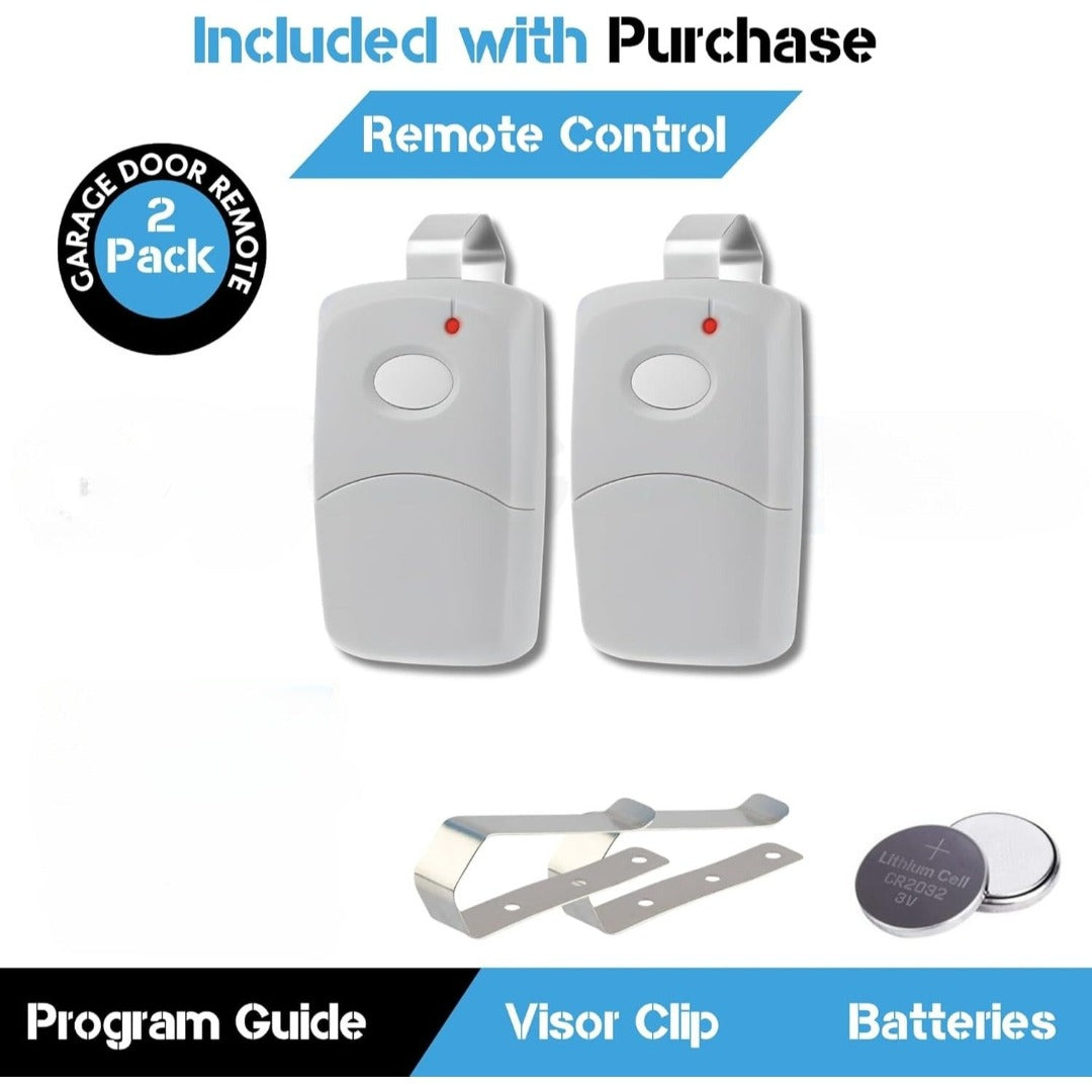 Multicode Linear 308911, 10 dip Switch Gate Opener Remote 300MHz, Multi Code Garage Door Opener Remote, Garage Clicker Replacement