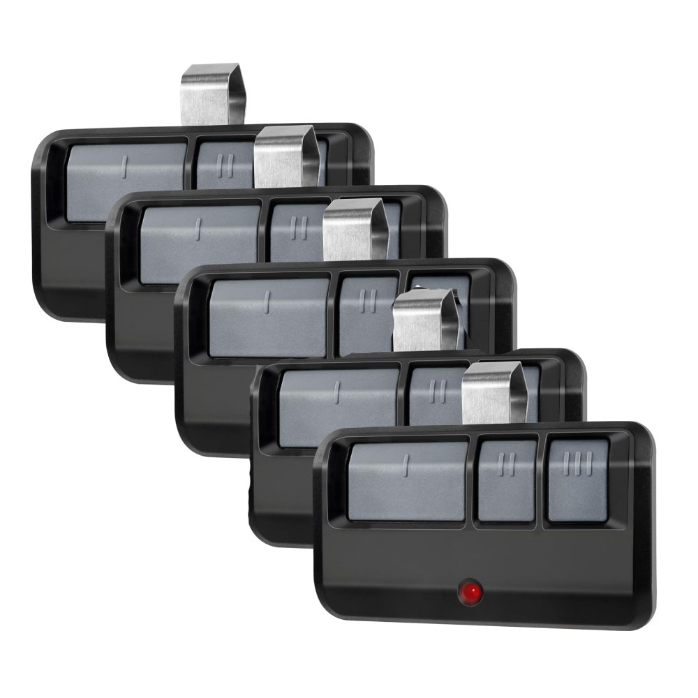 Télécommande de porte de garage haut de gamme 5 pièces pour Liftmaster/Chamberlain/Craftsman 893LM 893Max - Fonctionnement fluide et compatibilité garantie
