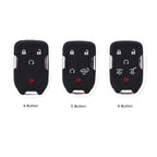 Étui de clé de voiture en cuir pour GMC Chevrolet (4, 5 ou 6 boutons)