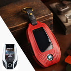 Étui pour clé de voiture BMW en cuir véritable - Ajustement haut de gamme pour tous les modèles BMW