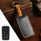 Carsine Volvo XC60 Leather Car Key Cover 5,6 Button Black / 6Button