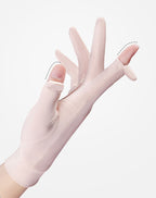 Carsine women's summer sun protection and UV protection gloves Pink