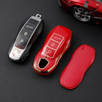 Carsine Porsche Car Key Case Golden Edge