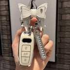 Carsine Audi Car Key Cover Silver Edge