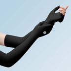 Carsine Summer sun protection and UV protection sleeve for women Black